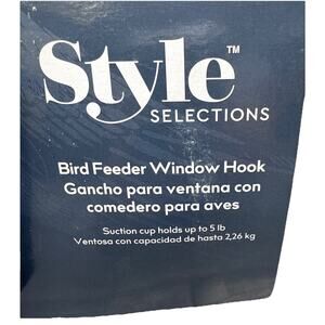 Style Selections Bird Feeder Window Hook, Suction Cup Holds Up To 5 Lbs. (9)
